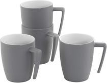 Gala 4 Person Mug Set Grey Mist