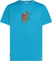 Icebreaker Men Merino 150 Tech Lite Short Sleeve Tee Bear Catch Men's Running Shirt