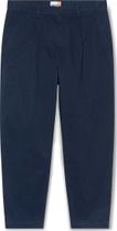 Mens Washed Peached Twill Pleated Pant