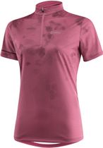 Women Bike Shirt Half Zip Leaf