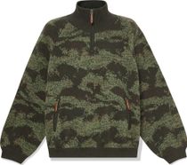Timberland Mens Camo 1/4 Zip Sweater