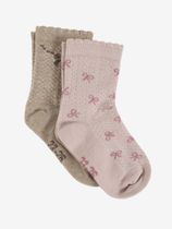 Minymo Socks w. Lettuce Edge (2-pack) Mädchen Sportsocken
