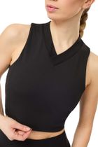 Mandala Cropped V-neck Damen Laufshirt