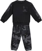 adidas Seasonal Essentials Infants Camo Fleece Jogger Set in French Terry Baby Boys and Girls Kinder Midlayer für Outdoor Aktivitäten