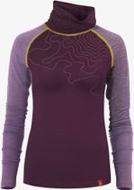 Langarm-shirt Merino Innergebirg Flieder Dunkel