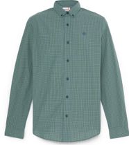 Timberland Mens Micro Plaid Poplin Shirt for Men