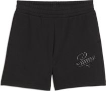 Essentials Script High-waist Shorts 5"