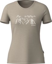 Löffler Women Printshirt Sunset Merino-tencel(tm) Damen T-Shirt für sämtliche Outdoor Aktivitäten