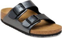 Birkenstock Arizona Kids Birko-flor Metallic Black Mädchen Sandalen