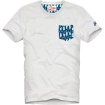 MC2 Saint Barth Blanche Cotton T Shirt With Printed Details Men's T-shirt for any outdoor activities