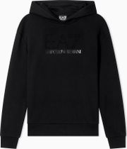 EA7 Train Logo Series W Hoodie RN Fancy Strass - Train Logo Series W Hoodie RN Fancy Strass