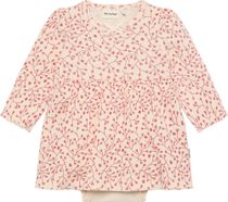 Minymo Body Dress LS AOP Rib