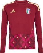 adidas Italy 26 Home Goalkeeper Kids Long Sleeve Jersey