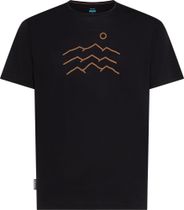Icebreaker Men Merino Blend 125 Cool-lite Sphere Short Sleeve Tee Across The Peaks Men's Running Shirt