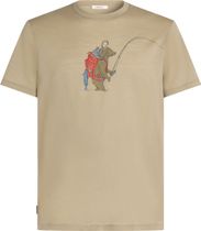 Icebreaker Men Merino 150 Tech Lite Short Sleeve Tee Bear Catch Herren Laufshirt