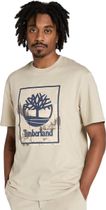Mens Front Seasonal Stack Logo Graphic Tee