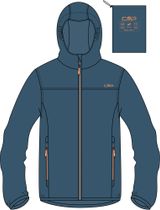 CMP KID Jacket Rain FIX Hood Boys's hardshell jacket
