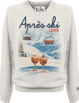 MC2 Saint Barth Heron Print Round-neck Sweater Print