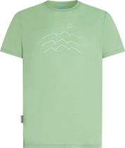 Icebreaker Men Merino Blend 125 Cool-lite Sphere Short Sleeve Tee Across The Peaks Herren Laufshirt