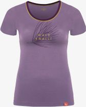 Kurzarm-shirt Merino Wald Knallt Flieder Hell