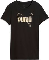Puma Essentials Logo LAB Metallic Tee Damen T-Shirt für sämtliche Outdoor Aktivitäten