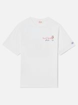 MC2 Saint Barth Portofino MAN Cotton T-shrt With Front Print/Emb Herren T-Shirt für sämtliche Outdoor Aktivitäten