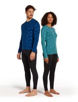 Men Mer 200 Oasis Long Sleeve Crewe Snow Day AOP
