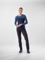 Women Long Sleeve Blockshirt Merino-tencel(tm)