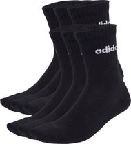 adidas Linear Crew Socks Cushioned Socks 6 Pair Pack Men & Women