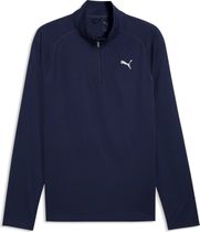 Puma M Pwrtrain Fabric MIX 14 Zip Herren Langarm Laufshirt