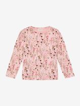 Minymo T-shirt LS AOP Rib Girls's Longsleeve