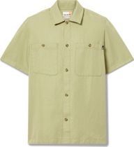 Timberland Mens Cotton Linen Short Sleeve Utility Overshirt