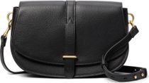 Womens Leather Flap Crossbody Bag