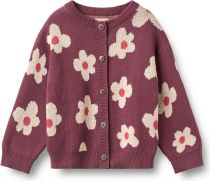 Wheat Jacquard Cardigan Alvilda