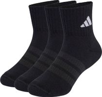 adidas Cushioned Sportswear Ankle Socks 3 Pair Pack Junior Boys and Girls