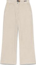 Womens Washed Corduroy Wide-leg Pants