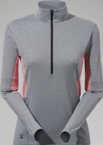 W MTN Guide LS Half Zip Blk/Red