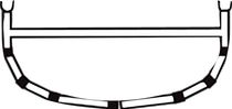 6-Cross Rib W/Top Bar 18'