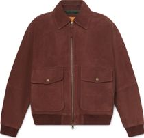Timberland Mens Leather Bomber Herren Freizeitjacke