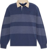 Timberland Mens LS Striped Rugby Polo