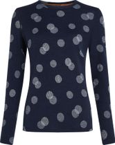 Women Merino 260 Vertex Long Sleeve Crewe Falling Flakes