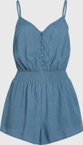 Thin Strap Buttoned Romper