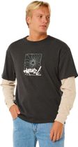 RipCurl Inner Visions Smashed Long Sleeve Tee Herren Longsleeve für Freizeit und Outdooraktivitäten