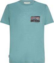 Icebreaker Men Mer 150 Tech Lite Short Sleeve Tee Infographic Herren T-Shirt für sämtliche Outdoor Aktivitäten