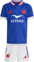 adidas France Rugby Mini kit Replica Jersey Including Shorts Kids Boys and Girls Longsleeve für Freizeit und Outdooraktivitäten