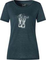 W Flower Boots Tee