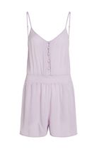 Thin Strap Buttoned Romper