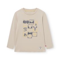 Mini a ture Matchapter LS t-shirt. Gots