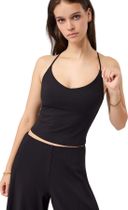 Mandala Cropped Pilates Top Damen Laufshirt