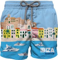 MC2 Saint Barth Gustavia Placed Print Placed Print Classic Swim Short Men Swimwear